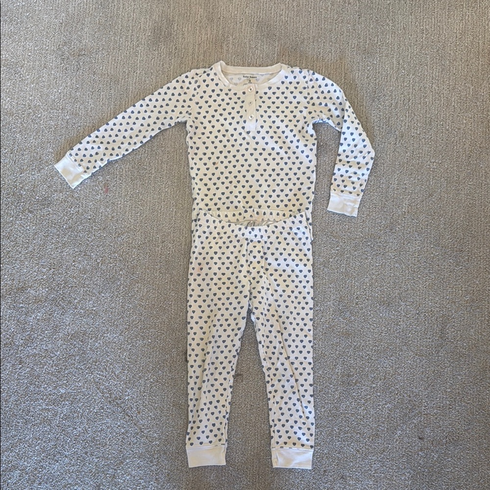 Cozy White and Blue Kids Pajamas